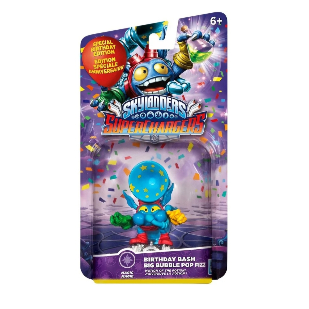 SuperChargers Birthday Bash Big Bubble Pop Fizz - Blue and Yellow